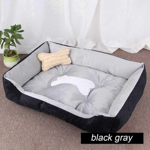 5 Colors Bone Pet Bed Warm Pet Products with pillow Dog Soft Pet Bed For Dogs Washable House Cat Puppy Cotton Mat XXS/XS/S/M