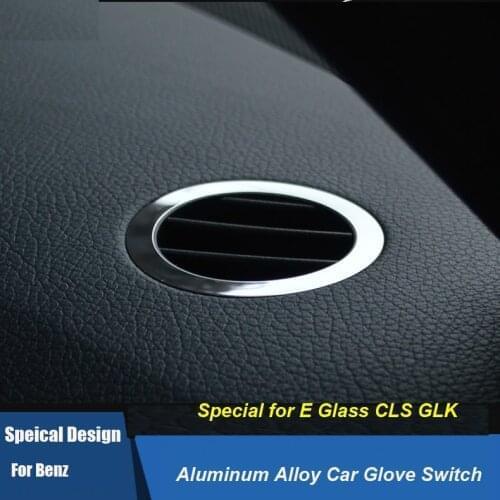 YUNC Aluminum AMG Styling Car air vents decoration For Mercedes-Benz E Glass GLK CLS E180 200 260 320L