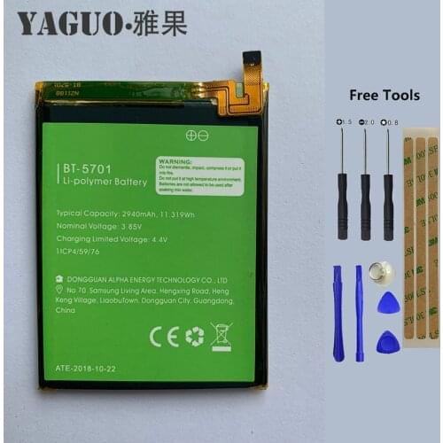 100% Original High Quality Battery 2940mAh For LEAGOO S8 S 8 BT-5701 BT5701 BT 5701 Batterie Batteria + Free Tools