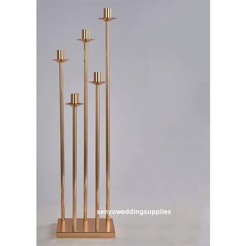12pcs)Metal Candle Holders Candlestick Wedding Table Centerpiece Candelabra Pillar Stand Road Lead For Party Home Decoration 232