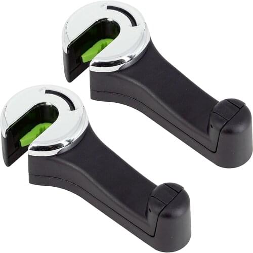 2pcs/pack Car Seat Back Headrest Hanger Hooks Fastener Clip Interior Accessories Auto Bags Purse Holder Organizer Home Storage