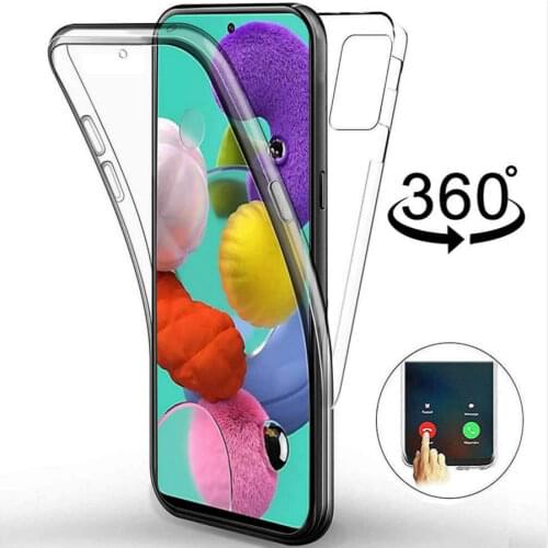 360 Double Case for Samsung Galaxy A51 A71 A01 A41 A50 A30 A70 A40 A20 A10 A10S A30S S20 Ultra S10E S10 S9 S8 Note 10 Plus Cover