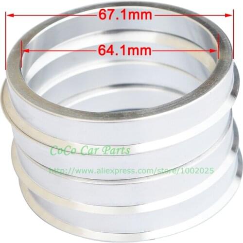 4pcs/lot) ID 64.1mm OD 66.1mm 67.1mm 73.1mm High Quality Aluminum Car Wheel Spacer Hub Centric Rings