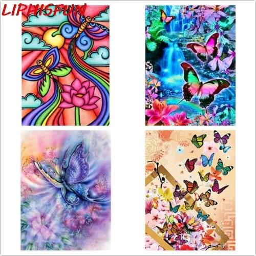 5d DIY diamond embroidery,butterfly flower,Full square daimond painting Picture Rhinestone by numbers Wedding decoration Home