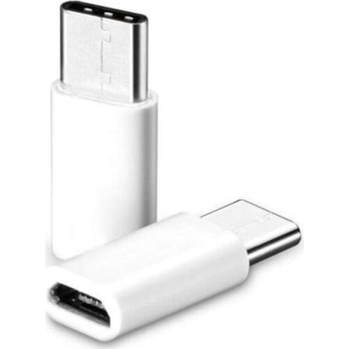 New USB 3.1 Type C Male to Micro USB Female Adapter Type-C Converter Connector USB-C black and white For Samsung S8 Plus S9