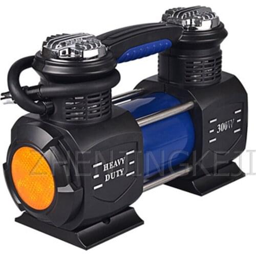 Car Double Cylinder Inflator Portable Inflator Direct Current 12V Vehicle Tire SUV Car Service Tools Tire Air Pump illumination