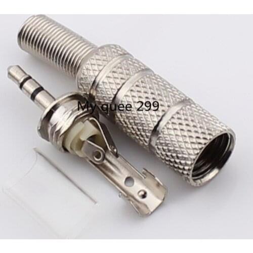 Free shipping 3Pins 2.5mm plug RCA Connector RCA plug 2.5 jack Stereo Headset Dual Track Headphone 10pcs/lot