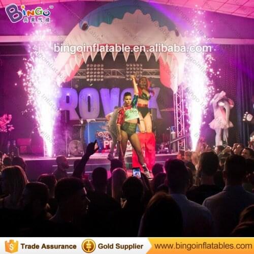 Free shipping 5.4X5 M inflatable shark arch for marine theme park hot sale blow up shark arch for stage decoration toy arch