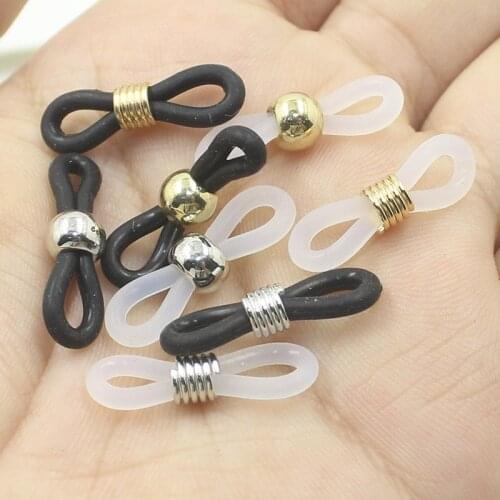 20pcs Eyeglasses Sunglasses Spectacle Chain Rope Holder Strap Rubber Loop End Eye Glasses Loop Connector DIY Eyewear Accessories