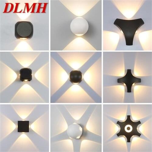 DLMH Outdoor Wall Lamp Fixture LED Waterproof Sconces Creative Decorative For Patio Stair Aisle Garden Villa