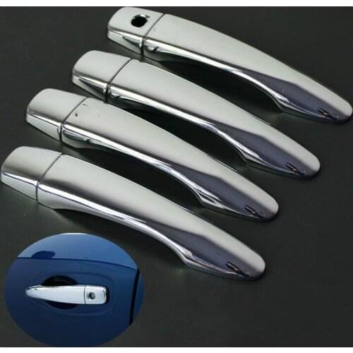 FUNDUOO For Nissan Qashqai 2014 2015 2016 2017 J11 High Quality Chrome Door Handle Cover Pad Sticker Molding Styling Overlay