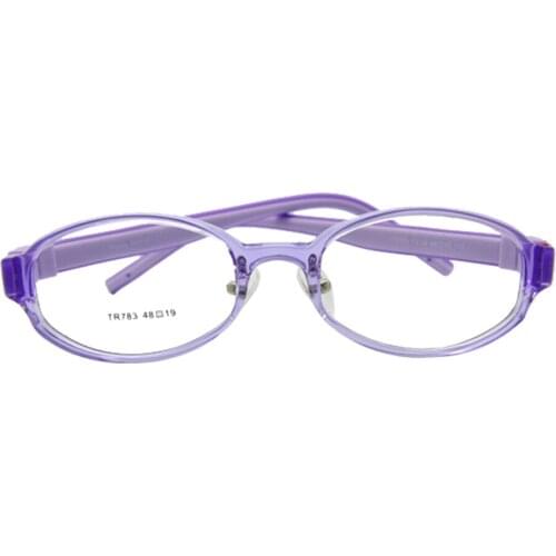 Flexible Kids Eyeglasses Size 48mm Silicone TR90, Boys Girls Glasses Switchable Temples, Optical Children Glasses