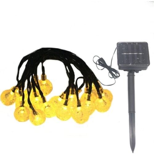 20/50 LED Bubble ball Solar Lamp Waterproof crystal ball Fairy String Light Garden solar light Christmas Holiday Outdoor Decor