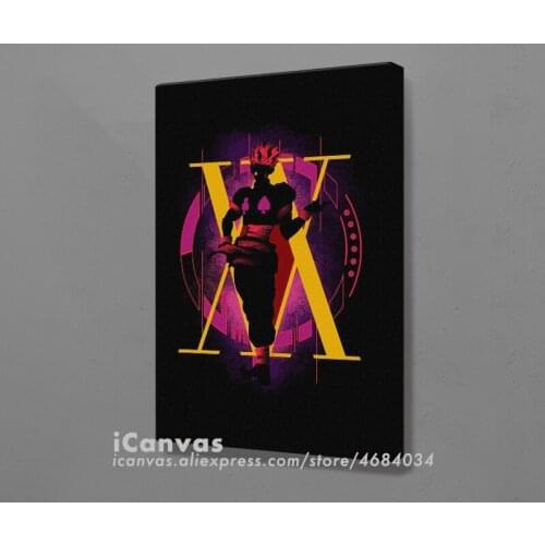Hunter X Hunter Hisoka hxh manga Poster Framed Wooden Canvas Wall Art Decoration Prints Living Room Home Frame Decor Painting