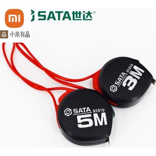 Xiaomi sata Tape measure 5m high precision steel tape ruler 3m cute drop-shaped box ruler woodworking household ruler