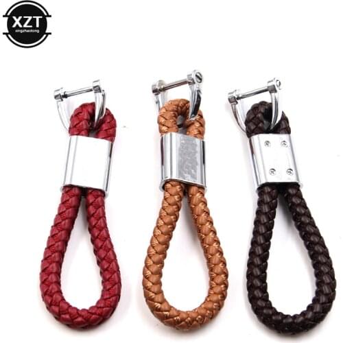 Leather Metal Car Keyring Keychain Key Chain Key Ring Key Pendant ForBMW forM 3 5 Power X1 X3 X5 E46 E39 E60 E90 Car Styling