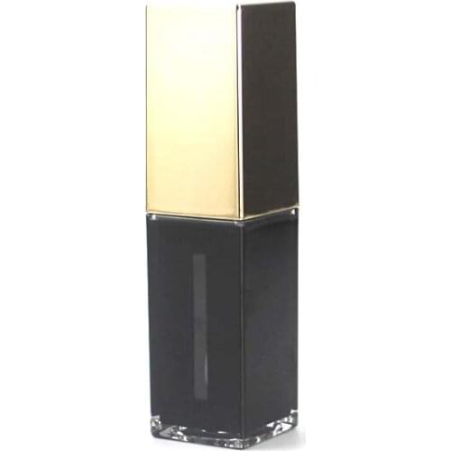 Square lip gloss tube with gold cap 5ml
