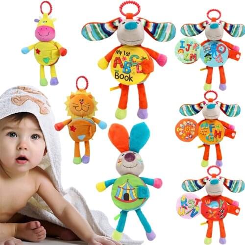 Mobile Rattle Soft Animal Toy Sleeping Bell Baby Carriage Montessori Book Early Learning Educational Toys Newborn 0 24 Months