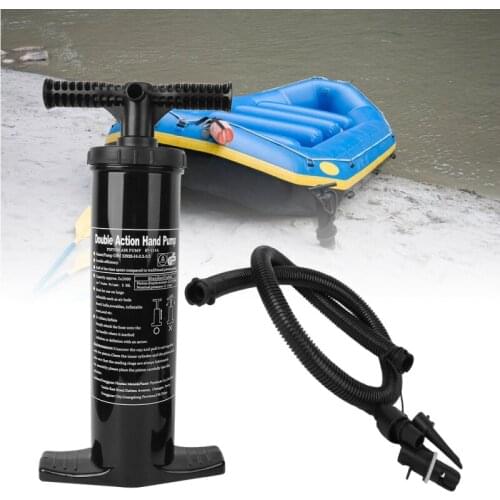 Double Action Inflation Pump Outdoor Accumulator Inflatable Boat Pump High Pressure Hand Pump Kayak Stand Up Paddle Board