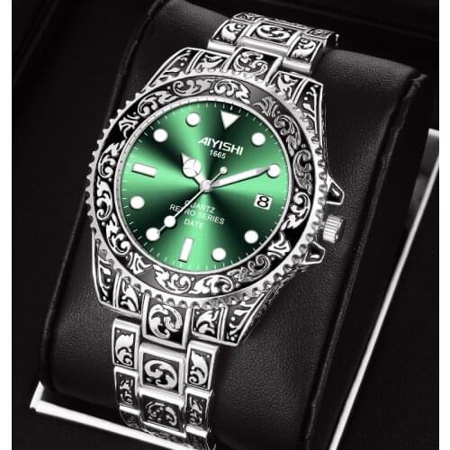 2021 New Luxury Mens Watch Business Men Clock Waterproof Calendar Steel Copy Wrist Watches Relogio Masculino For Dropshipping