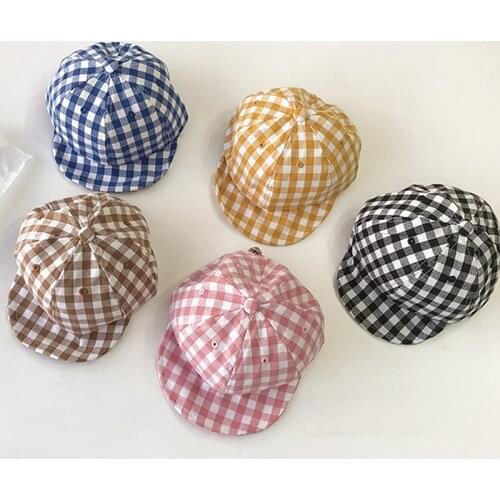 Newest Summer Newborn Baby Girl Boy Sun Hat Cotton Beret Hat Cartoon Striped Snapback Baseball Cap Baby Hats Bucket Caps