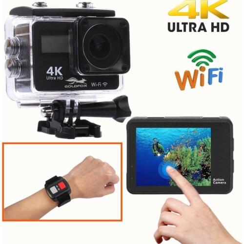 New product 4K dual screen sports DV WIFI 170D remote control outdoor waterproof sports Pro cam HD camera DV helmet diving camer