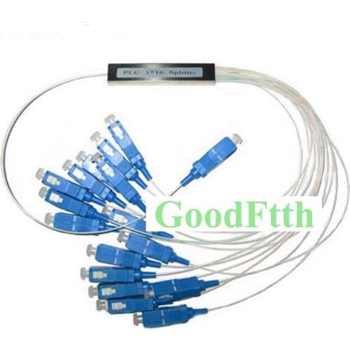 Optical PLC Splitter Coupler 1X16 SC-SC UPC SM Mini Module GoodFtth