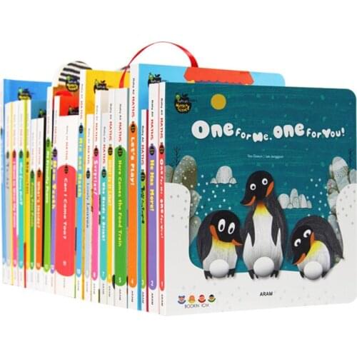 3-8 year 20 book/set Baby All Mathematics English Picture Book Childrens logical thinking game enlightenment picture book