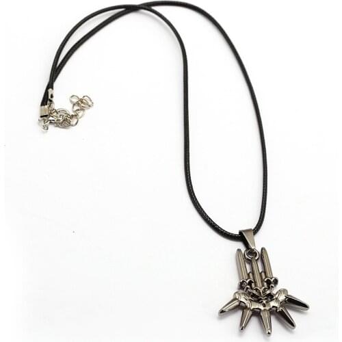 NieR Automata Necklace YoRHa Logo Metal Pendant Rope Chain Choker Necklaces Women Men Charm Gifts Game Jewelry