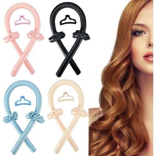 Heatless Curling Rod Headband Lazy Curler Silk Curling Ribbon No Heat Hair Waver Foam Roller Hair Curlers Rollers Curls Hair