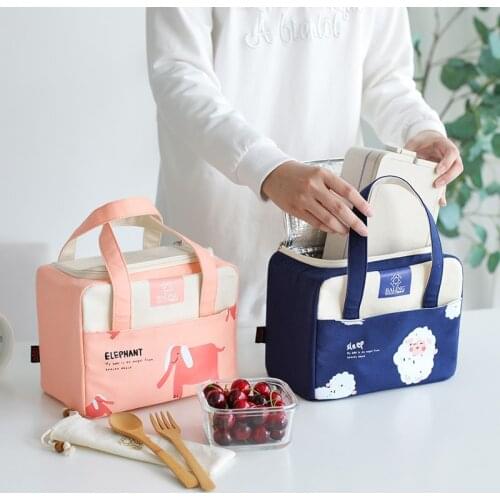 Portable Lunch Bag Women Kids Picnic Food Thermal Pouch Fruit Snack Keep Fresh Pack Drink Insulated Keep Cool Package Supplies