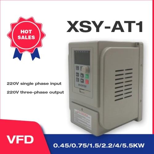 VFD 1.5KW/2.2KW/4KW CoolClassic Frequency converter XSY-AT1 3P 220V Output Free-Shipping VFD Inverter Frequency Inverter Wcj3