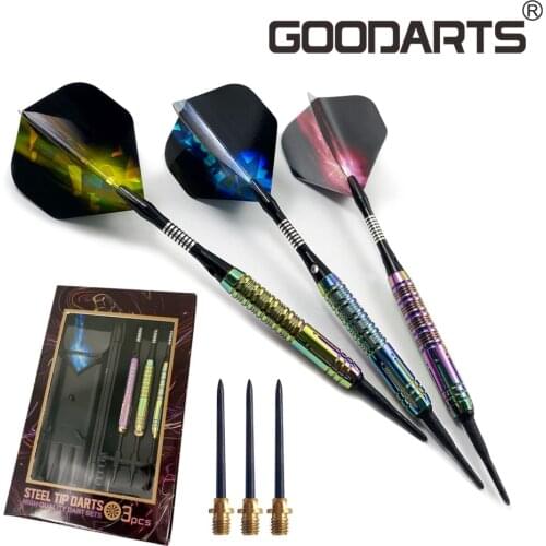 Professional Soft Tip Darts 3 Pcs/set of Competition Grade Darts 23g Rainbow Tungsten Steel Darts Set Darts Accessories