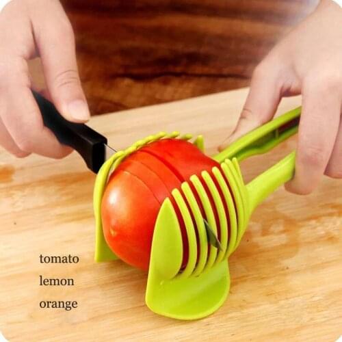 Handheld Kitchenware lemon Slicer Bread Clip Fruit and Vegetable Cut Potato Apple Creative Gadget Kitchen Accessories