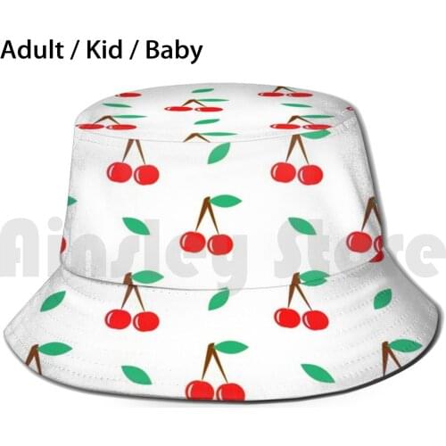Cherry Pattern Sun Hat Foldable UV Protection Cherry Tyler The Creator Cherry Bomb Flower Golf Cherries Golf Wang