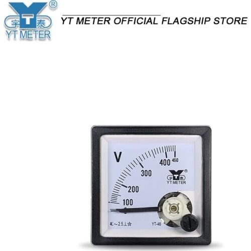 Yt48 4-20mA input ammeter 10A 15A 20A 30A 50A 100A 150A 200A pointer analog meter hd48 cp48 pointer sensor meter for frequency c