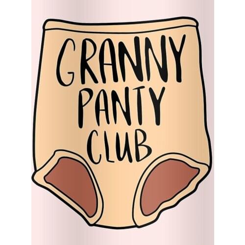 Cartoons Granny Panty Club Feminist Brooch Pins Enamel Metal Badges Lapel Pin Brooches Jackets Jeans Fashion Jewelry Accessories