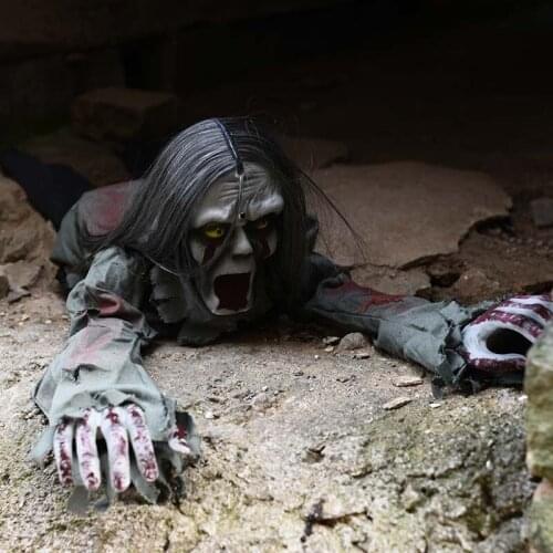 1.9m big size Halloween witch Electric Fanny toy Halloween Decoration Horror Props Creepy Skeleton Outdoor