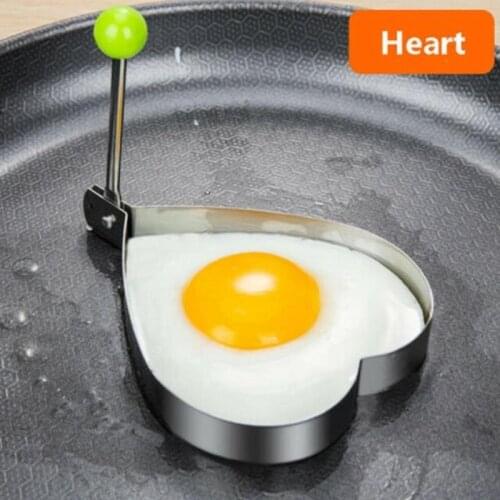 1pc Fried Egg Pancake Shaper Omelette Mold Omelette Mold Heart Shape Form For Frying Eggs Kitchen Tool Scrambled Eggs Form