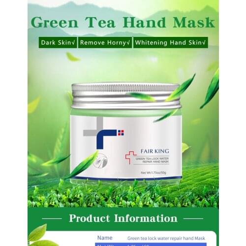 50g Green tea hand mask whitening hand skin remove hand horny repair band skin smooth hand skin Moisturizing Skin care products