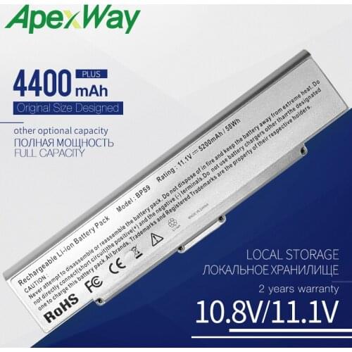 ApexWay 4400mAh 10.8V VGP BPS9 Battery for SONY VAIO BPS10 BPL9 BPL10 VGP-BPL9 VGP-BPS9A / B VGP-BPS9 / S VGP-BPS9A / S VGP-BPS9