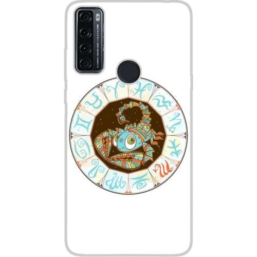 Compatible with TCL-20-SE-4G silicone gel tpu case cover case custom drawing anti-shock design horoflakes 001 case