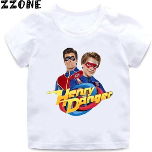 Henry Danger Cartoon Kids T-Shirts Baby Boys Casual Funny T shirt Children Summer Streetwear Tops Girls Clothes,ooo2308