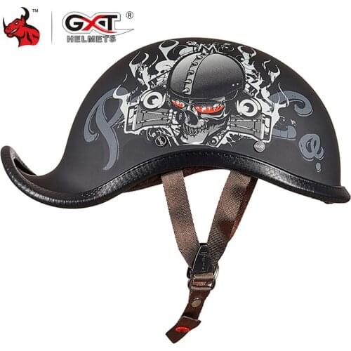 GXT Motorcycle Helmet Vintage Retro Scooter Half Helmet Casco Moto Helmet Moto Capacete Motorbike Riding Helmet M-2XL New