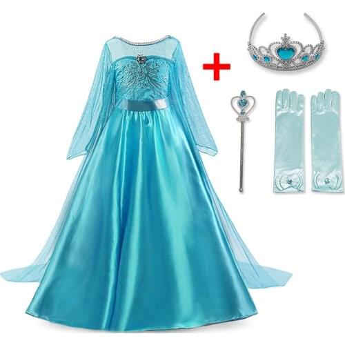 Halloween Costume For Kids Cosplay Dresses Princess Dress For Girls Birthday Party Dress Up Clothes Fantasty Baby Girls Dress