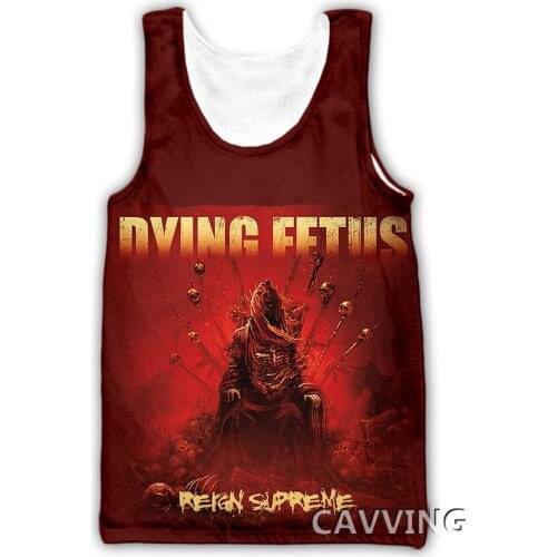 CAVVING 3D Printed DYING FETUS Band Tank Tops Harajuku Vest Summer Undershirt Shirts Streetwear for Men/women