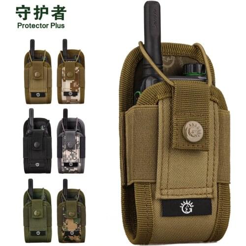 Multi-function Walkie-talkie Bag With Hook Molle Tactical Bag Army Camouflage Accessory Bag For Outdoor/ Army / Police a5452