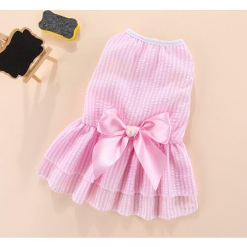 New Dog Dress Pet Cat Clothes for Small Dog Wedding Dress Summer Spring Fashion Skirt Puppy Clothing Pet Clothes