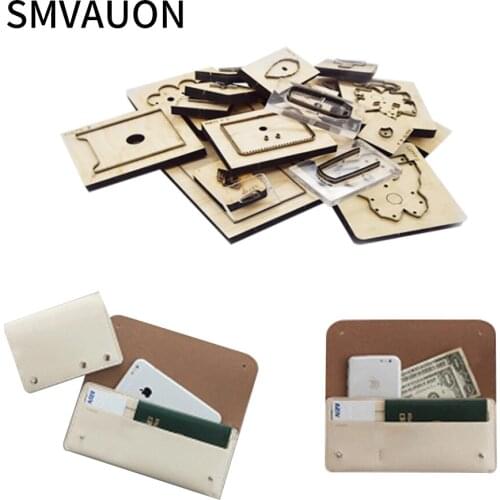 Personalized Wooden Die Cutting Mold Diy Handmade Craft Wallet Card Case Coin Purse Mold Wallet Suitable For Die Cutting Machine