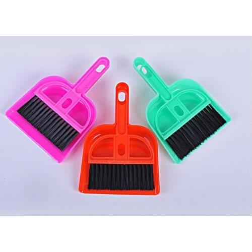 Portable Mini Plastic Cleaning Sweeper Dustpan Broom Set for Home Pets Cleaning Tool Poop Sweeper Shovel Cleaning Brush